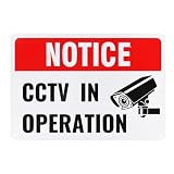 M METERXITY 1-Pack Letrero de Esta Propiedad Está Protegida Por Video Vigilancia 10' x 7' Letrero de Advertencia Reflectivo de Aluminio para Propiedad Privada En Casa/Negocios/CCTV
