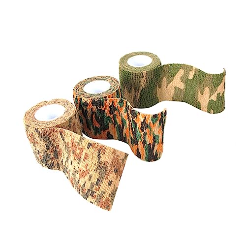 Parliky 12 Unidades Bandagem De Dedo Fita Adesiva Envoltório De Fita De Camuflagem Fita De Caça Band