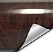 VVIVID High Gloss Dark Brown Cedar Striped Wood Grain Faux Finish Textured Vinyl Wrap Roll Sheet Film for Home Office Furniture DIY No Mess Easy to Install Air-Release Adhesive (1ft x 48 Inch)