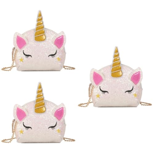 Sac bandoulière licorne blanc pour ranger les jouets de fille sans encombre
