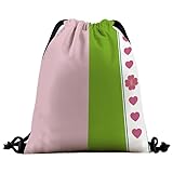 [witusu] 鬼滅の刃 甘露寺蜜璃 恋柱 ナップサック ジムサック スポーツバッグ 収納袋 軽量化 男女兼用 通学用 通学 運動 旅行 アウトドア用 おしゃれ 収納便利 折り畳み プレゼント