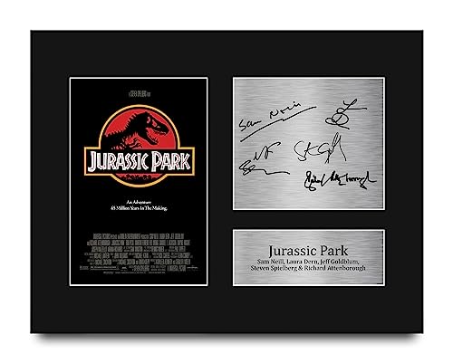 HWC Trading Jurassic Park Cast Sam Neill Gifts Printed Signed Autograph Picture for Movie Memorabilia Fans - US Letter Size