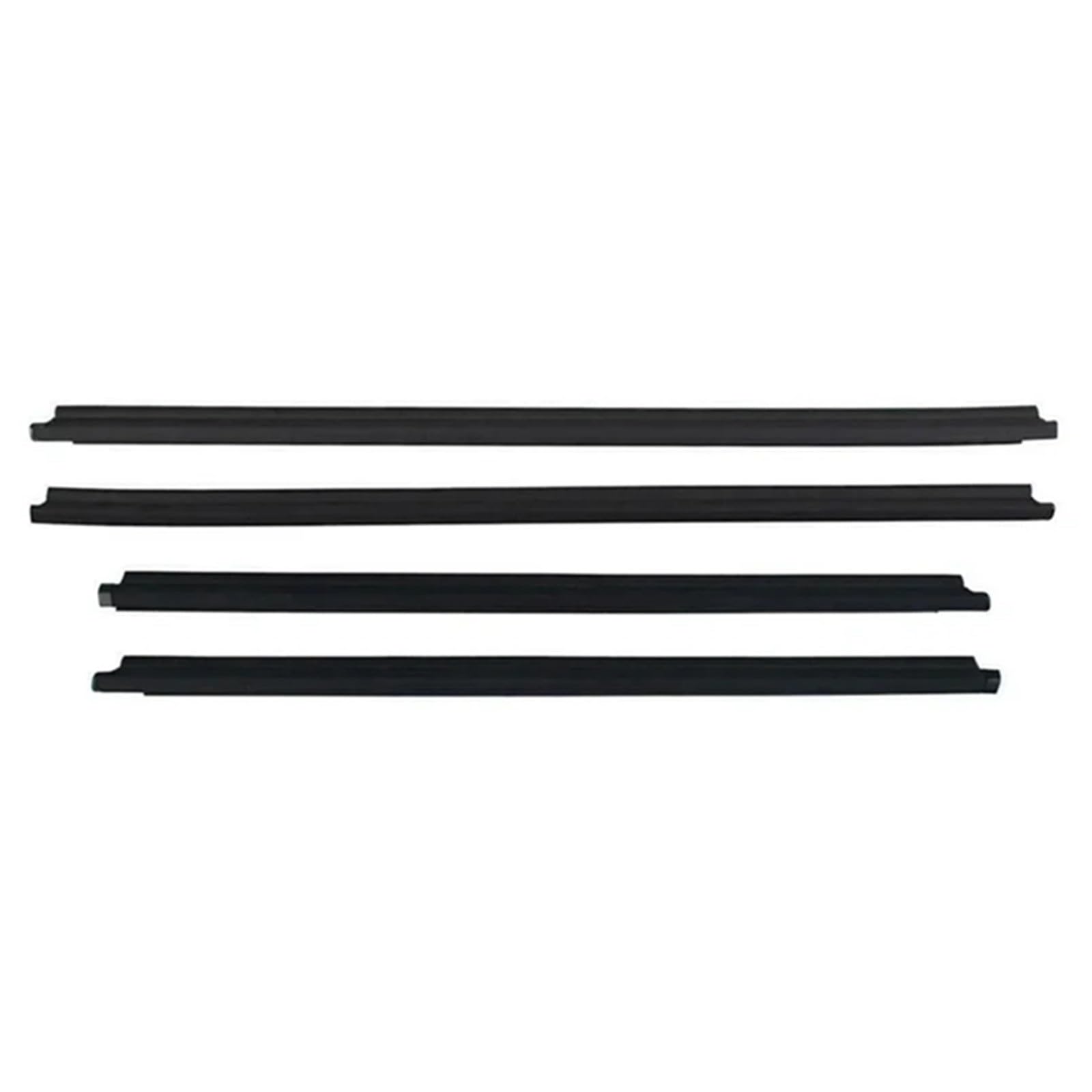 Glilar One Color Automotive Window Seals Compatible With Toyota For Fortuner 2004-2015 Car Door Window Sealing Strips Glass Waterproof Weatherstrip 68164-0K020 68163-0K020