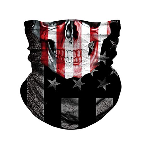 Image of Skull Face Mask Bandanas, Neck Gaiter, Headwear, Magic Scarf, Headband for dust Sun Wind