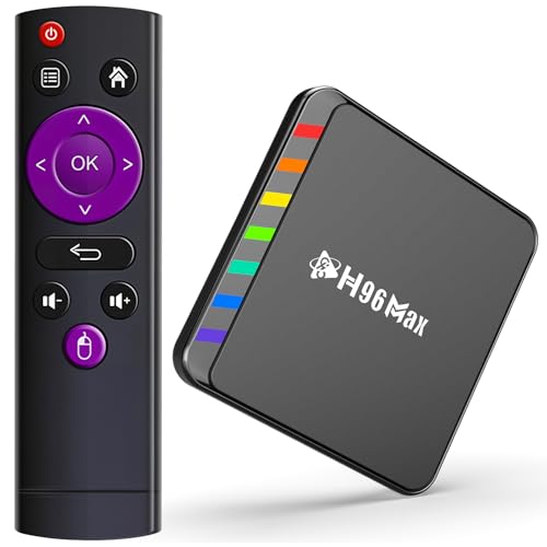 LEFFOT Android 11 TV Box, W2 4K Ultra HD Streaming Device for TV, 4GB RAM + 32GB ROM, Smart TV Box with HDR10, 2.4G & 5G Wi-Fi 6, 100M Ethernet, BT 5.0, Amlogic S905W2 Quad Core Arm Cortex A35