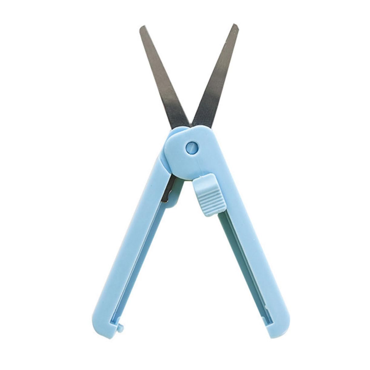 NUOBESTY 12 Pz mini forbici pieghevoli cesto tondo in filo metallico forbici telescopiche per cancelleria per bambini multiuso portatili di sicurezza