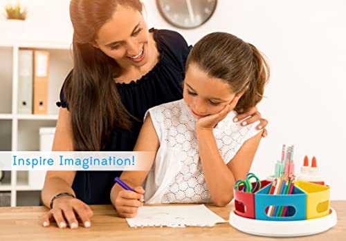 Creative Caddy Rotating Art Supplies Organizer Storage Caddy For Kids Desk thumb #2