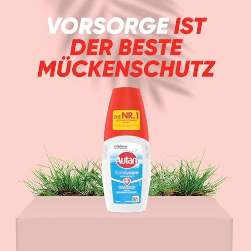 Autan Family Care Pumpspray Mückenschutz für die Familie, Repellent, mit Aloe Vera, Travel Essentials, 1er Pack (1 x 100 ml)