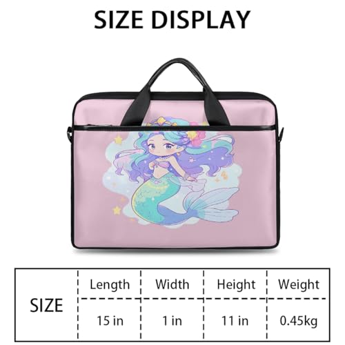 Maletín para laptop con diseño de estrellas y sirena 15 pulgadas miniatura 2
