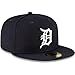 New Era Detroit Tigers MLB 59FIFTY Navy Team Color Home Authentic Collection Fitted On Field Cap Hat (7, Detroit Tigers)