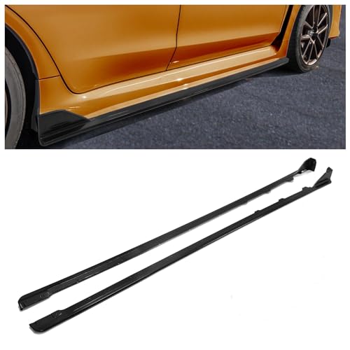 KUAFU Side Skirts Compatible with 2015-2021 Subaru WRX/WRX STI 4 Door Sedan Rocker Panel Body Kit Side Skirt Extensions 2 Pcs Splitter Black Plastic ABS Pair