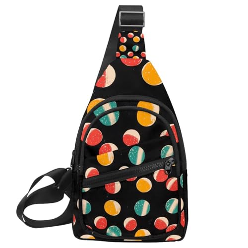 Mochila cruzada multicolor talla única para hombre y mujer ajustable