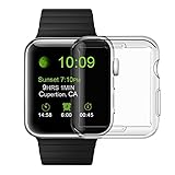 Apple Watch Series 2 Screen Protector 42mm, MYECOGO Apple Watch 2 Super Thin Transparent PC Protective Bumper Cover Case For Iwatch Series 2 Nike+ ALL Models- PC White 42mm