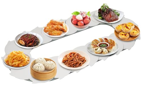 Plateau tournant pour table à manger avec rotation fluide à 360° pour le service