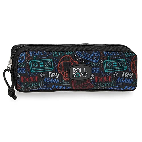 Roll Road Next Level Case Black 22x7x3 cms Polyester, Estuche