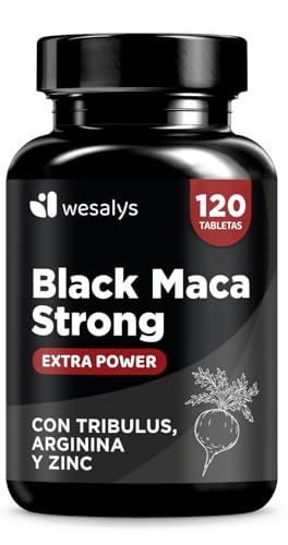 Maca Negra Andina pura 30.000mg 20:1 + Tribulus + Arginina + Zinc | Dosis Alta | Potencia Energía y Vitalidad | Mejora Rendimiento, Memoria y Ánimo | 120 Comprimidos de Alta Potencia