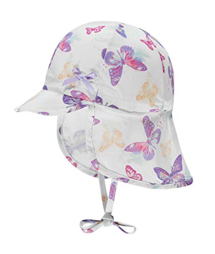Preisvergleich Produktbild Döll Butterfly-Mix Kindermütze Baumwollcap Sonnencap Sommercap (53 cm - weiß)