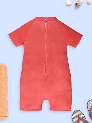 Image of KiddoPanti Boys & Girls Half Sleeve Mid Thigh Length Swim Suit