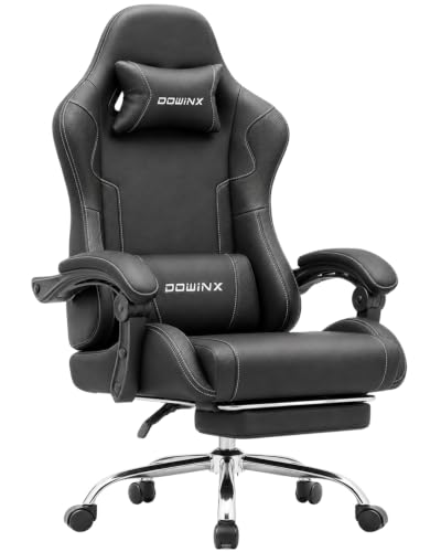 Dowinx Gaming Chair – Footrest + Massage Lumbar