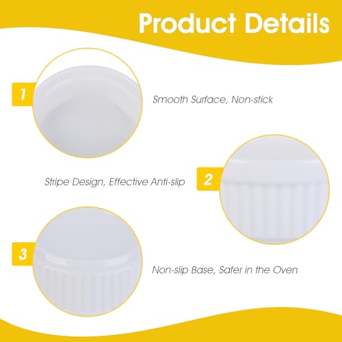 Ramekins Set of 4, 2.8In Ceramic Small Creme Brulee Ramekins,Souffle Dish,Small Bowl Sauce Pots Dipping Bowls for Creme Brulee,Cupcakes,Custards,Ice Cream,Dips,Jams Oven Safe Dishwasher Safe - Image 4