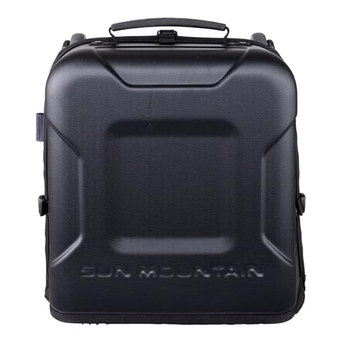 Sun Mountain Kube Golf Travel Bag, 2-Wheel Rolling System-Compact Storage Case, Black Black