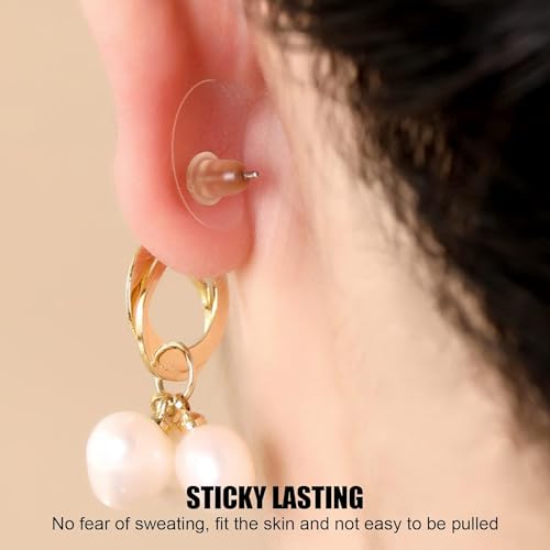 VIVNITS Invisible Ear Lobe Support for Earrings Earlobe Tapes and Stickers Earring Supporter for Heavy Earrings Support Patches Girls & Women (Pack of 30) (Image - 4)