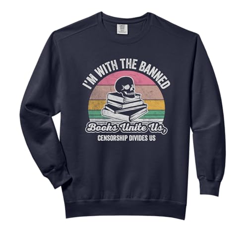 I'm With The Banned Books Unite Us Comfort Colors Adult Sweatshirt