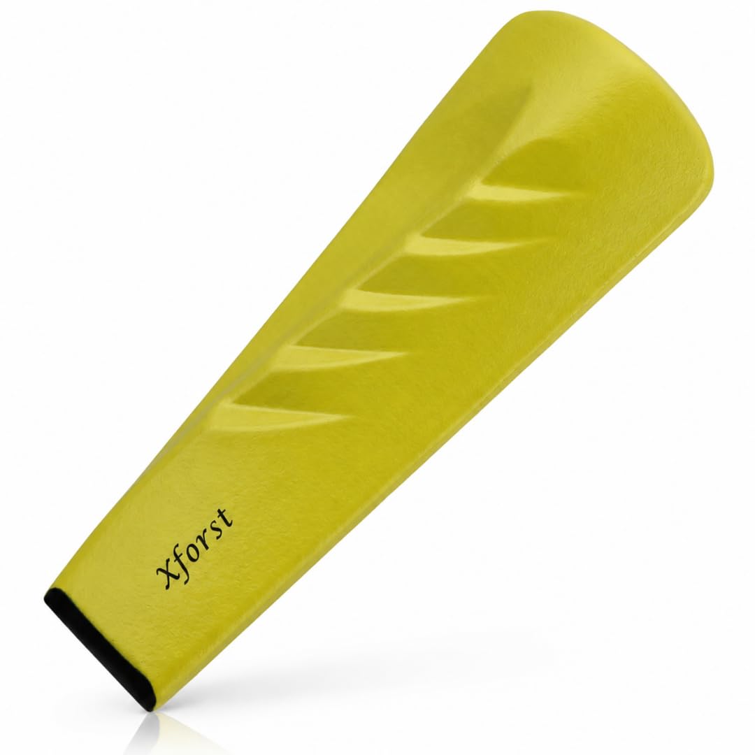 Xforst Coin à Fendre Hélicoïdal Jaune Haute Visibilité – Coin Éclateur Bois en Acier Forgé Plein 2,25 kg / 21 cm – Bois de Chauffage, Bois Dur, Travaux Forestiers – Version Coin Seul – SK5J