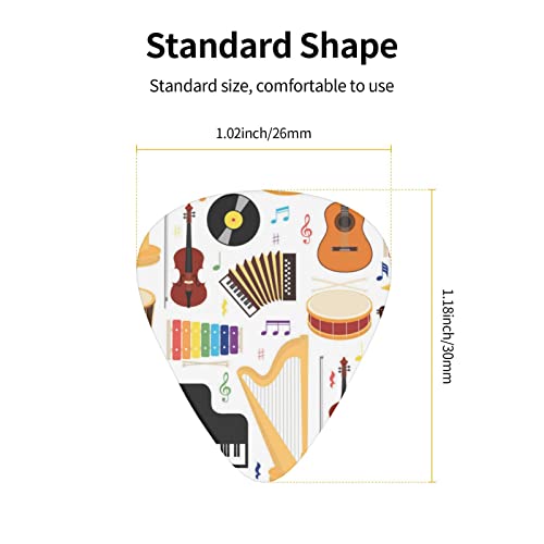 Lot de 12 médiators colorés pour guitare basse électrique et acoustique - Les Beatles, Paul McCartney, John Lennon, RIngo Starr, George Harrison Lot de 12 médiators colorés pour guitare basse électrique et acoustique – Image 5