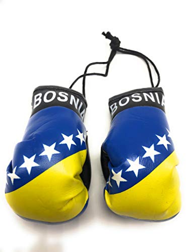 Red Hat Ent Hanging Car Mirror Mini Boxing Gloves (Bosnia)