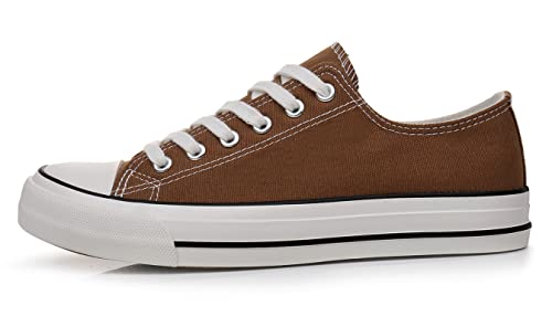 Cull4U Women's Newretro Low-Top Sneakers Shoes (9 M Us,Chocolate/White) #TOP1