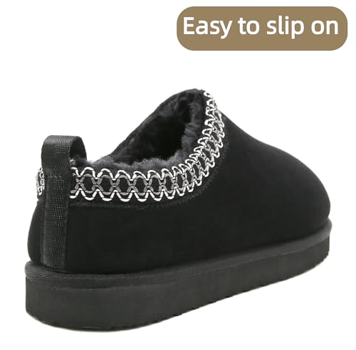 SMajong Women's Slippers Mens Platform Mini Boots Fuzzy House Slipper Fur Fleece Winter Home Shoes Indoor and Outdoor4