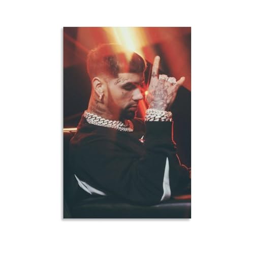 GARFI Anuel AA Art Print, Watercolor, Modern, Landscape, Unframed, Matte