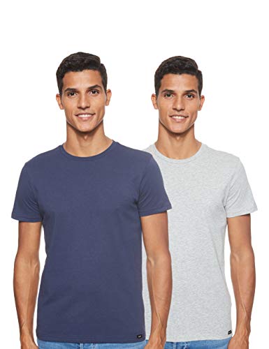 Lee Twin Pack Crew Camiseta, Multicolor (2 Pack Mix Aild), X-Large 2 para Hombre