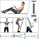 FUNFLEX Widerstandsband Set 45kg Sit-Up Trainingsgerät mit Gummigriffen, Fußpedal und Türanker - Fitness Expander für Zuhause, Home Gym, Muskeltraining, Krafttraining, Resistance Band System