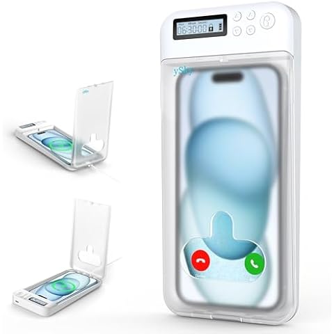 ySky Timed Phone Lock Box for iPhone and 6.7inch Phones, Portable Phone Jail Locker Box with Timer Prevent Phone Addiction | Unplug from Phones, Video Games, Social Media to Achieve Goals(Translucent Cover