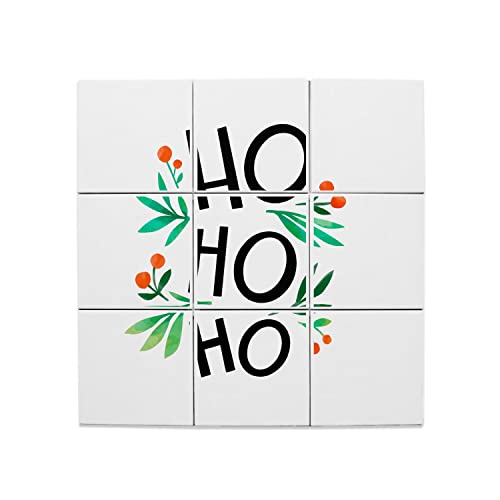 Carreaux céramique feuille de gui pour remplacer les décos fragiles par un grand tableau durable
