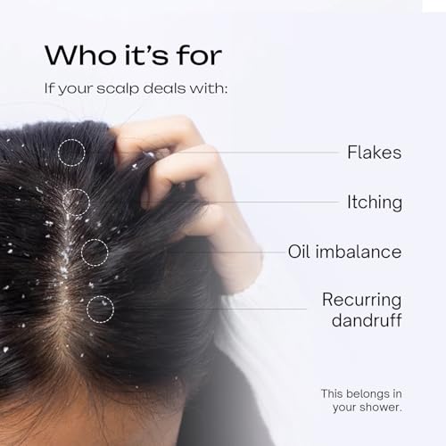 Image of Underated Anti-Dandruff Shampoo for Women & Men | Salicylic Acid, Piroctone Olamine & Climbazole | With Tea Tree Oil, Pro-Vitamin B5 & Rosemary | SLS-Free | Controls Hair Fall & Flakes | 200g