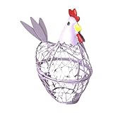 | Conception fiable de panier de cuisine : Fabriqué avec une structure robuste en fil d'acier peint lisse, ce panier à oeufs offre une durabilité pour supporter les manipulations fréquentes. Il constitue une solution de rangement d'oeufs sécurisée et organisée dans tout environnement culinaire.