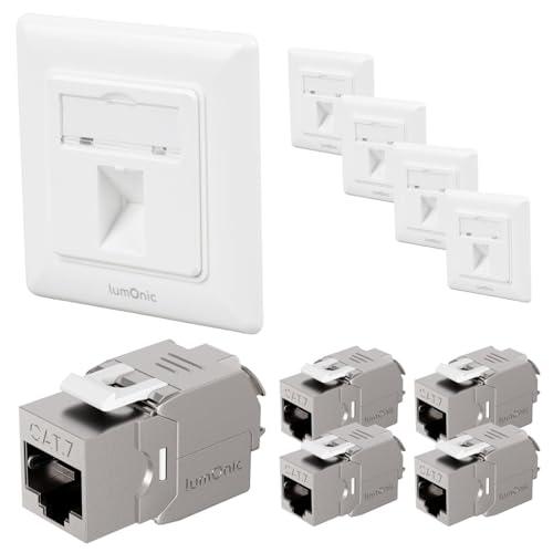 Module Keystone CAT7 Lumonic prise murale RJ45 encastrable réseau informatique Ethernet 10 Gbps