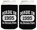 30th Birthday Gift Coolie Made 1986 Can Coolers Coolies 2 Pack Black