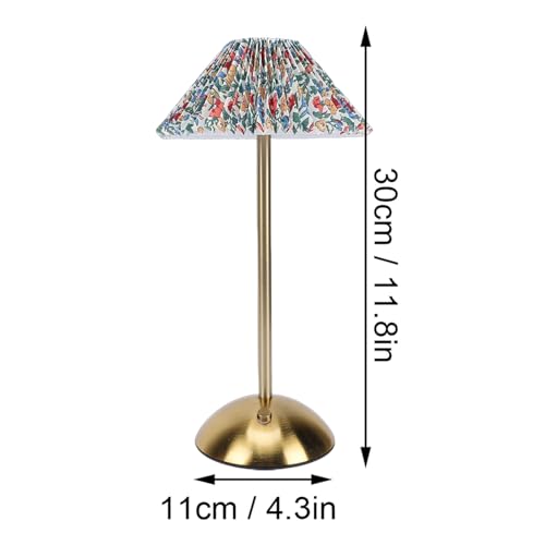 Lámpara de mesa recargable con 3 modos y diseño plisado miniatura 2