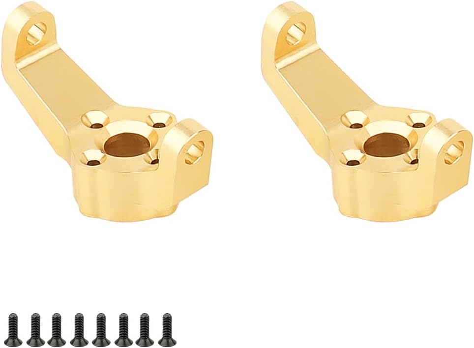 Brass Front Rear Steering Knuckle C Hub Counter Weight Blance for CROSSRC Cross RC EMOX 1/8 Rock Crawler Truck Upgrade Part (Part F)