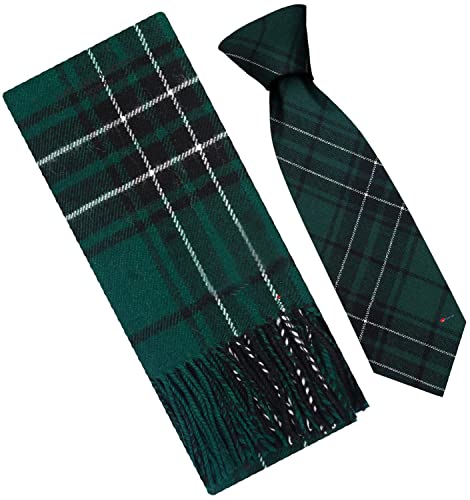 Coffret cadeau écharpe et cravate MacLean en laine d'agneau pour homme