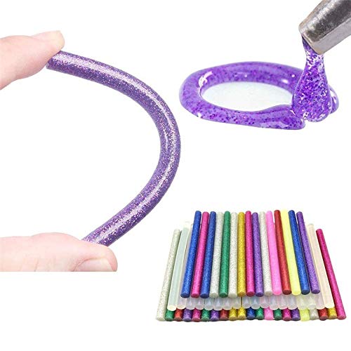 Heißklebesticks mit 11 mm Durchmesser, hohe Viskosität, elektrische Klebepistole, Bastelwerkzeug, bunte Klebestifte für Album und Legierungszubehör, 50 Stück/10 Farben