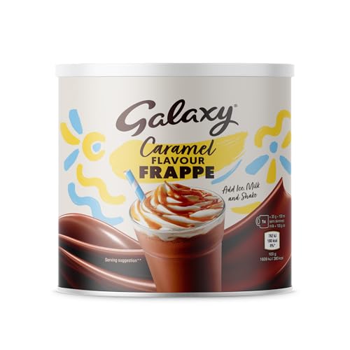Galaxy Caramel Frappe 1kg (Pack of 1) 28 Servings | Just Add Milk | Caféstyle Chocolate Caramel Drink Mix For Frappes & Milkshakes | Blend or Shake With Milk & Ice | BaristaQuality