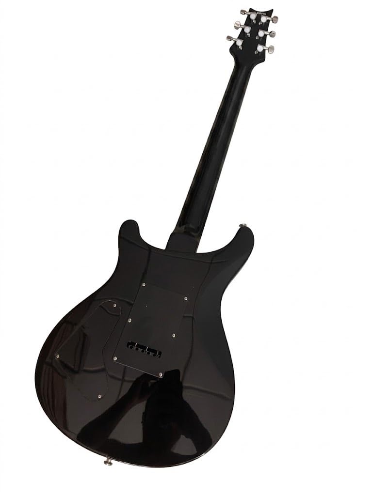 39-calowe gitary elektryczne typu Solid Body dla początkujących i dorosłych, gitara elektryczna Flamed Blue Burst z przetwornikami HH, wkładkami Bird mostkiem Tremolo, idealna do rocka ćwiczeń