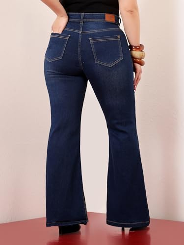 Image of Miss Chase A+ Women's Bootcut High Rise Regular Stretchable Denim Jeans