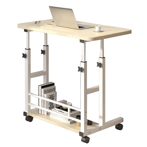 Petit bureau d'ordinateur réglable en hauteur et portable pour espace restreint