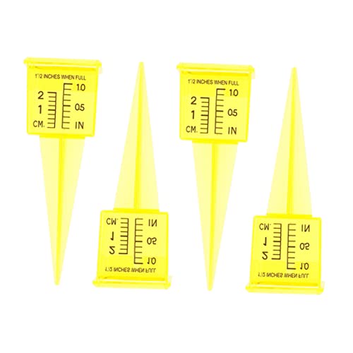 IWOWHERO Water Gauge Tool for Rain Measuring Decorative Plastic Rain Gauges Outdoor for Farming